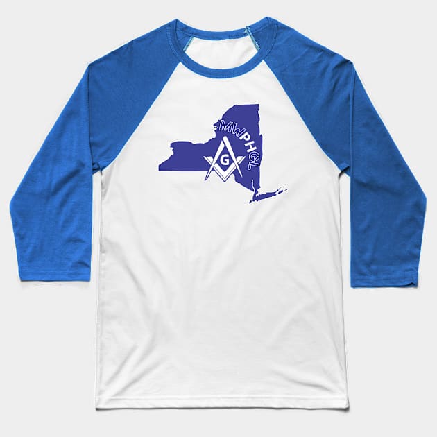 MWPHGLNY - Blue & White Baseball T-Shirt by Brova1986